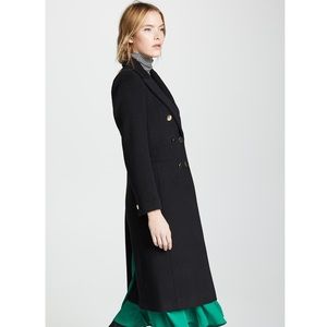Club Monaco Jenna Coat Sz M BURGUNDY